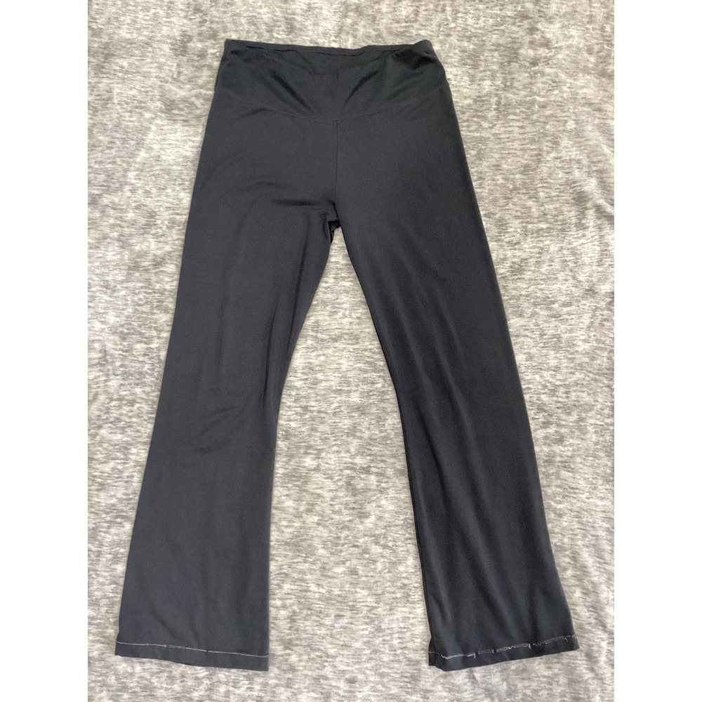 Marika Tek Womens Large Dark Grey High Rise‎ Flared Yoga Pants Bootcut Leggings